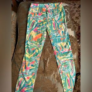 Lilly Pulitzer Callahan Chino pants in Sea Salt and Sun print  Size 00